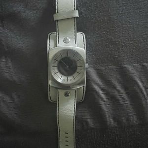 Diesel watch, leather band